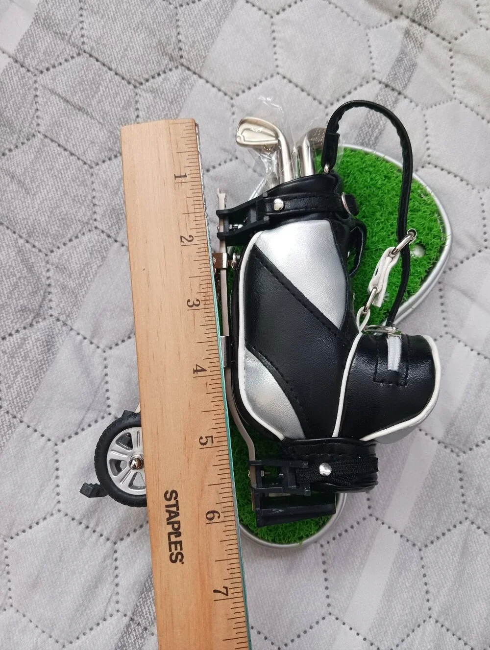 Golf Bag Pens and Pen Holder Set – Novelty Desk Gift , New Open Box